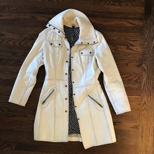 Unique vintage genuine leather coat